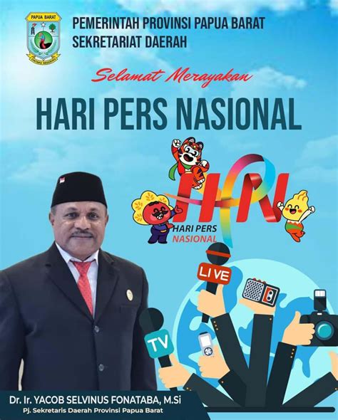 Hadiri Puncak HPN 2024 Pj Sekda Fonataba Pers Papua Barat Perlu