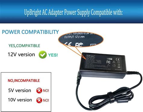 Buy Upbright 12v Acdc Adapter Compatible With Arcade1up Game Machines