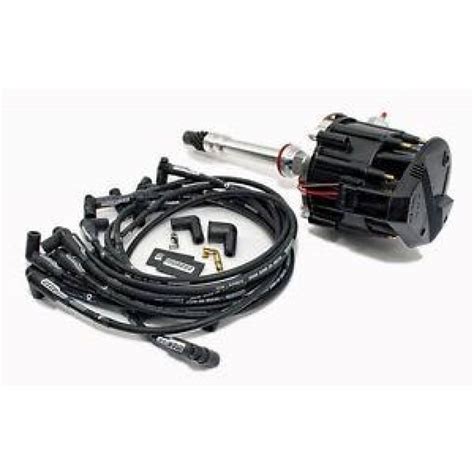 SBC 350 400 Chevy HEI Black Distributor Moroso Ultra 40 Under Header