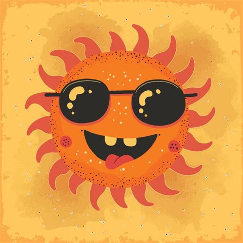 Happy Sun Cute And Funny Design 47513516 Vector Art At Vecteezy