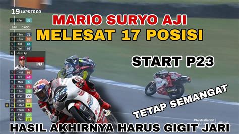 Mario Suryo Aji Melesat Posisi Di Moto Australiagp Namun