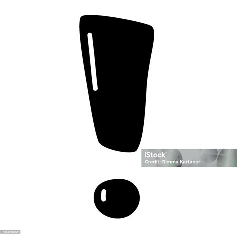 tanda tanda seru ilustrasi vektor kartun ilustrasi stok  gambar