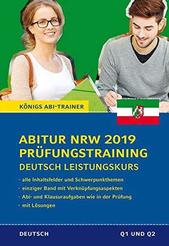 Abitur Nrw Pr Fungstraining Deutsch Leistungskurs Nordrhein