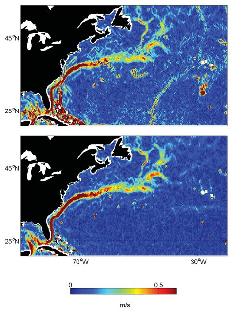 Total Mean Surface Geostrophic Current Speed In The Western North