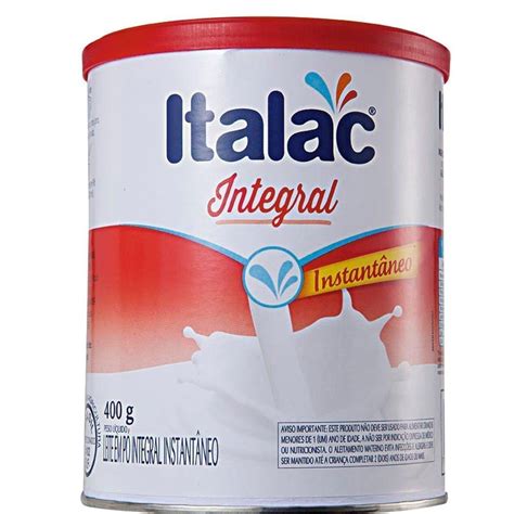 Leite em Pó Integral Instantâneo ITALAC Lata 400g Clube Extra