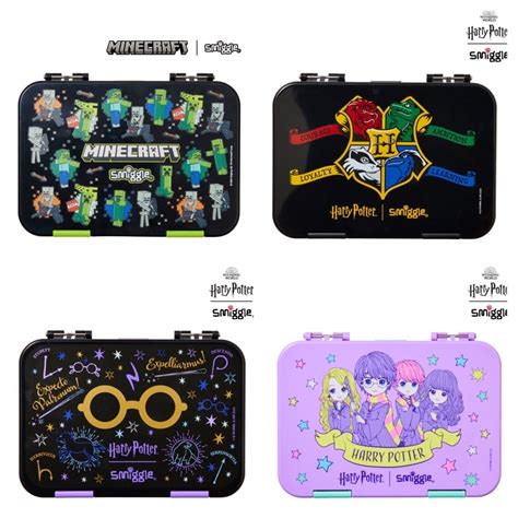 Jual Smiggle Minecraft And Harry Potter Medium Happy Bento Lunchbox