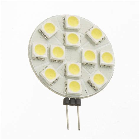 Ampoule Led G4 Plat Smd 5050 2 7w 180lm 25w 150° Blanc Froid 6000k