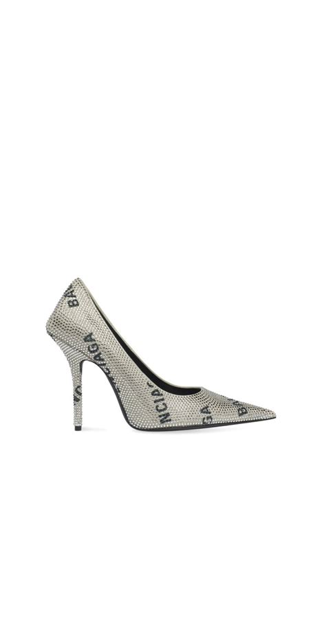 BALENCIAGA Square Knife Embellished Pumps Elite Contour