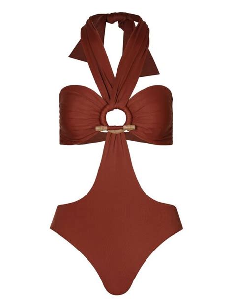 Buy Johanna Ortiz Sacred Valley Cut Out Swimsuit Online Topofstyle