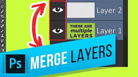 How To Merge Visible Layers In Photoshop Youtube