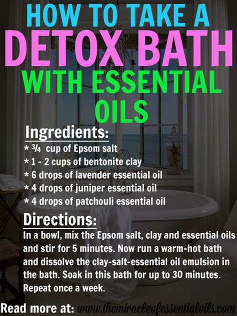 DIY Detox Bath With Essential Oils Detox Bath Essential Oils Herbal