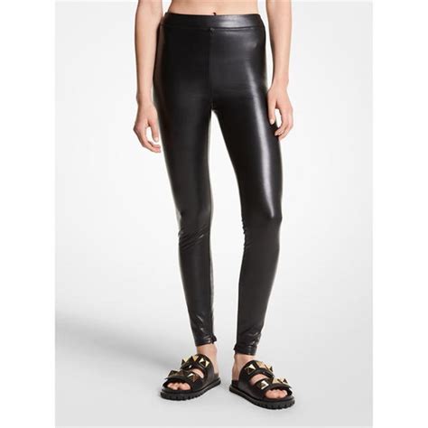 MICHAEL Michael Kors Michael Kors Faux Leather Leggings Womens