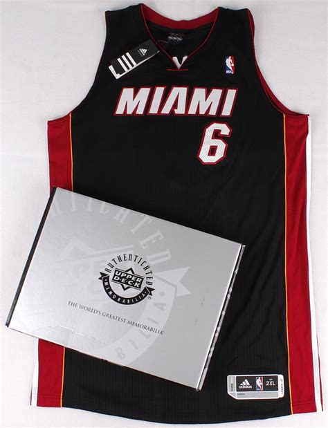 LeBron James Signed Miami Heat Authentic Adidas Away Jersey (UDA COA ...