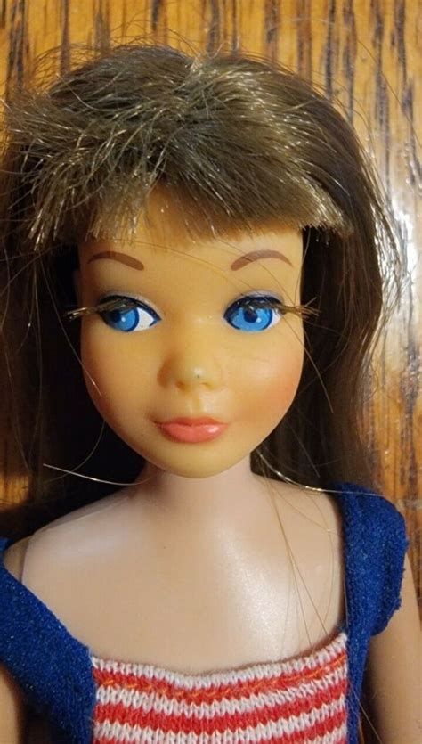 Vintage Barbie Skipper Doll Brunette Bendable Legs Swimsuit