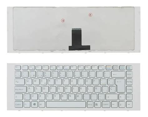 Teclado Sony Vpc Eg Con Marco Blanco Espa Ol