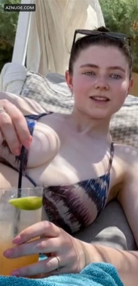 Thomasin Mckenzie In Sexy Bikini With Her Friend Lying On A Beach In Her Tik Tok Aznude