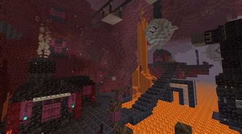 1 16 Nether Base Minecraft Map