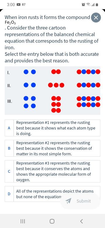 Solved When Iron Rusts It Forms The Compound X Fe Chegg