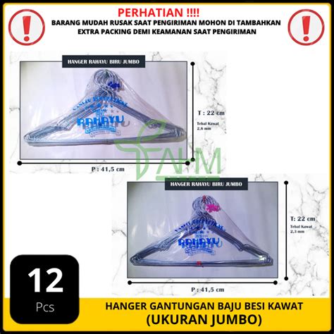 Jual Hanger Besi Gantungan Baju Hanger Baju Kawat Ukuran Dewasa Jumbo