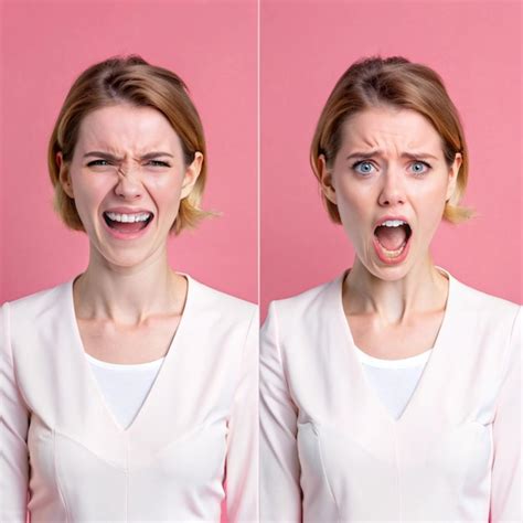 Premium Photo Diverse Facial Expressions Collection