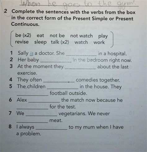 Complete The Sentences With The Correct Form Of Theverbs In Brackets Hot Sex Picture