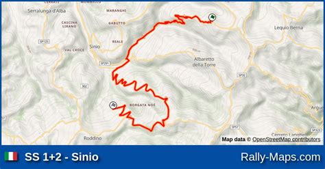 Ss Sinio Stage Map Rally Di Alba Rally Maps