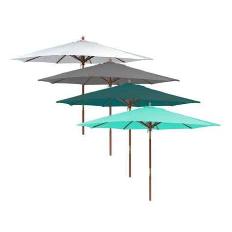 Parasol Avec M T En Bois Jardin Terrasse Balcon March Inclinable M