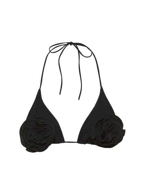 Magda Butrym D Flower Triangle Bikini Top Magda Butrym