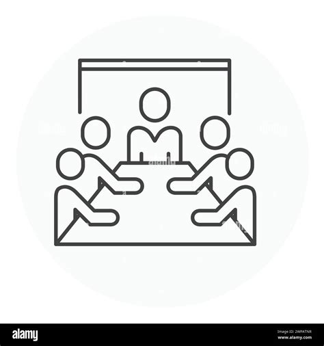 Meeting Vector Illustration Icon Design Stock Vector Image And Art Alamy