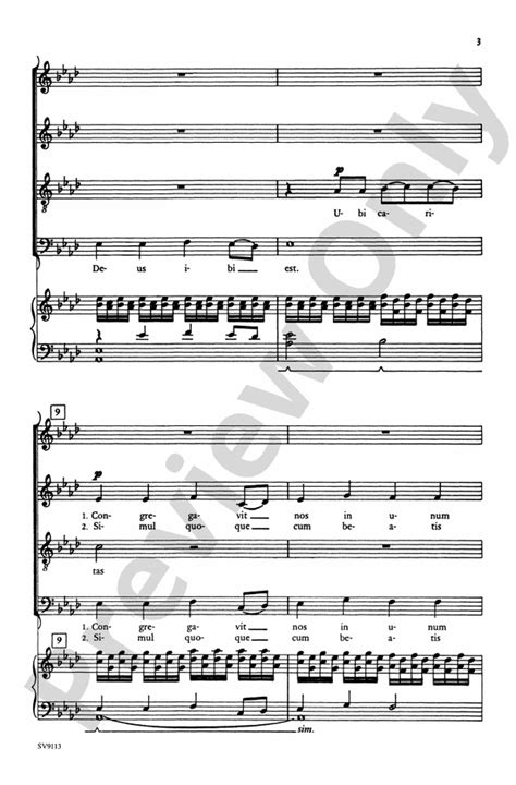 Ubi Caritas SATB Choral Octavo John Leavitt Digital Sheet Music