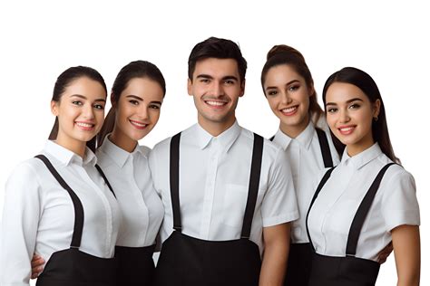 A Group Of Smiling Waiters And Waitresses 47657023 Png