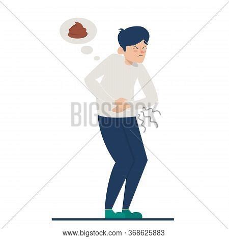 Man Diarrhea Vector Vector Photo Free Trial Bigstock