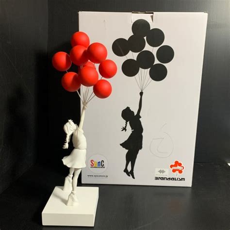 Yahooオークション Banksy Flying Balloons Girl Red Ver バンクシ