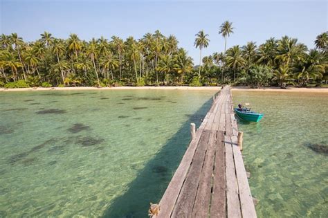 Premium Photo Wooden Pier On The Beach Of Koh Kood Island