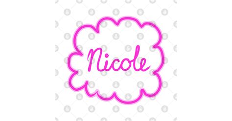 Nicole Female Name Nicole Sticker Teepublic