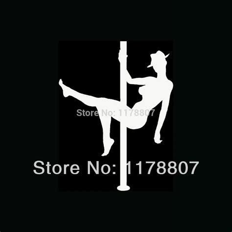 Stripper Pole Dancer Sticker Sexy Woman Vinyl For Car Rear Windshield