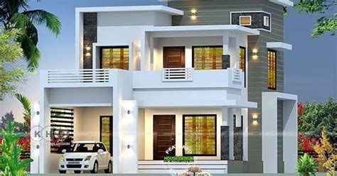 2350 Sq Ft Box Model Contemporary Style House Plan