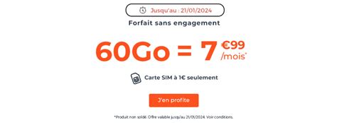 Bon plan Cdiscount Mobile un forfait 60 Go à moins de 8 par mois