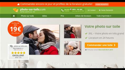 Comment Utiliser Un Code Promo Photo Sur Toile Youtube