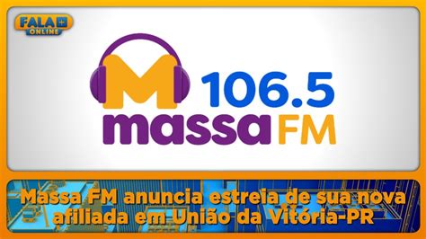 Rádio Massa FM anuncia estreia de sua nova afiliada em União da Vitória