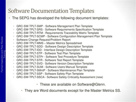 Ppt Formal Inspection And Peer Review Process Training Powerpoint