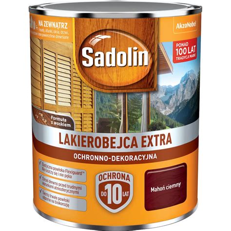 Sadolin Lakierobejca Extra Ciemny Mahoń 30 0 75 l AkzoNobel Zasoby