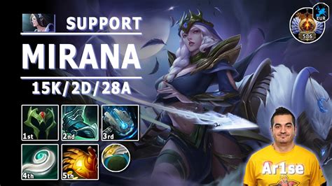 Mirana Soft Support 7 32e Ar1se Pos 4 Mirana Play Dota 2 Immortal