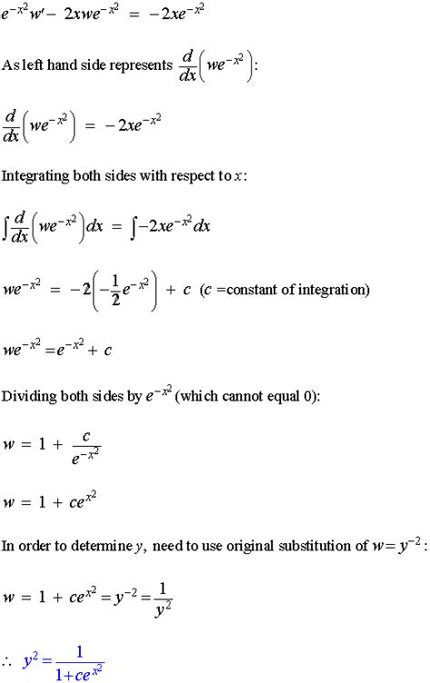 Bernoulli Differential Equations