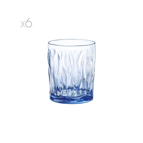 Set Bicchieri Acqua Wind Blu Bormioli