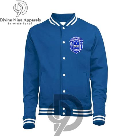 Zeta Phi Beta Varsity Jacket Custom Made Embroidered Crest Letters