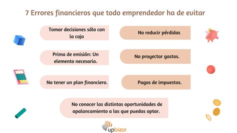 7 Errores Financieros Que Todo Emprendedor Ha De Evitar Upbizor