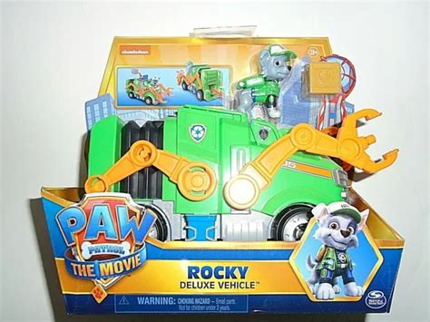 PAW PATROL THE Movie DELUXE VEHICLE Rocky TRANSFORMING Recycle Truck ...