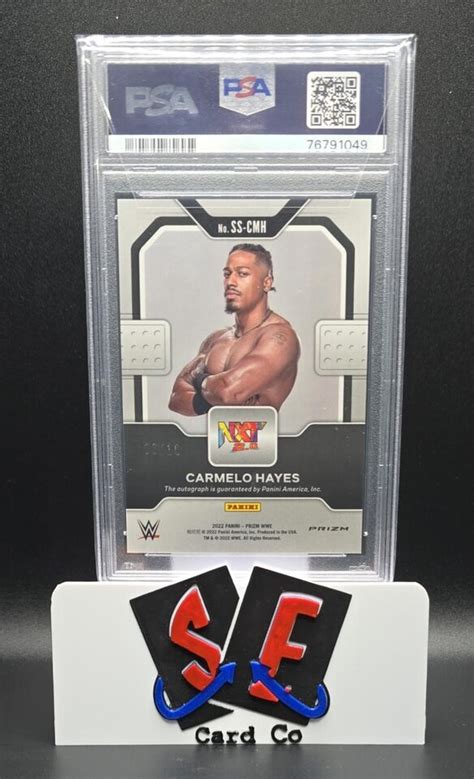 Carmelo Hayes Prizm Wwe Sensational Signatures Rc Auto Gold