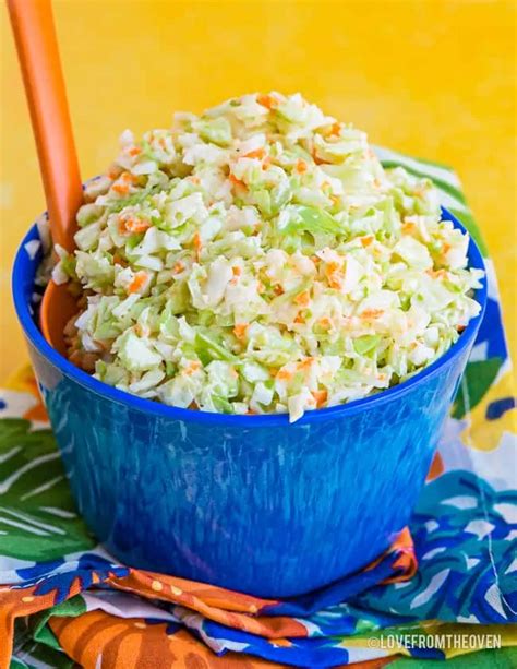 Easy KFC Coleslaw Recipe Copycat • Love From The Oven